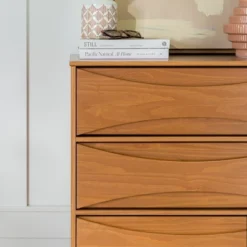 Mid-Century Modern Contoured 5 Drawer Chest Of Drawers - Saracina Home -Default Template 1 GUEST 52450d7c 149b 4658 bbc3 0638d4783538