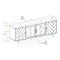 Vik Modern Boho 4 Door Herringbone TV Stand For TVs Up To 80" - Saracina Home 13 Vik Modern Boho 4 Door Herringbone TV Stand For TVs Up To 80" - Saracina Home -Default Template 1 GUEST 52b388c7 9de8 439f b345 685161ddaa8a