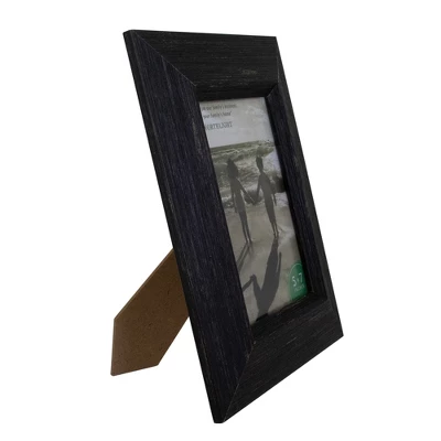 Northlight 10" Distressed Finish Black Picture Frame With Easel Back For 5" X 7" Photos 2 Northlight 10" Distressed Finish Black Picture Frame With Easel Back For 5" X 7" Photos - Image 2