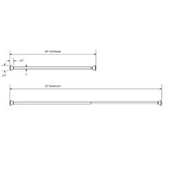 72" Half Moon Dual Mount Shower Rod - Threshold™ -Default Template 1 GUEST 5420201f e4d0 4550 a485 c4c3e9014ce9