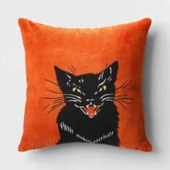 Fierce Cat Applique Cotton Velvet Square Halloween Throw Pillow - Threshold™ 8 Fierce Cat Applique Cotton Velvet Square Halloween Throw Pillow - Threshold™ -Default Template 1 GUEST 5426fcb6 46c0 47d1 b6fc b5526f44bb40