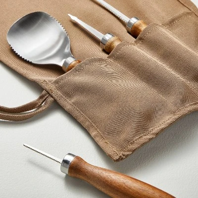 Halloween Pumpkin Carving Kit 5pc - Hearth & Hand™ With Magnolia 2 Halloween Pumpkin Carving Kit 5pc - Hearth & Hand™ With Magnolia - Image 2