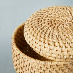 Woven Basket With Lid Natural - Hearth & Hand™ With Magnolia -Default Template 1 GUEST 5771aee5 3de9 4b2d 8eea 1b818536233b