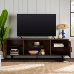 2 Door Mid-Century Modern Wood Storage TV Stand For TVs Up To 80" - Saracina Home -Default Template 1 GUEST 5d44119d 7e55 4beb 8f77 bb1514318948