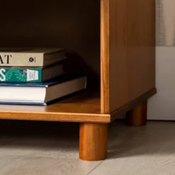 Set Of 2 Katie Transitional Tray Top 1 Drawer Solid Wood Nightstands Caramel - Saracina Home -Default Template 1 GUEST 5f31facb f1d6 47eb 8183 c3bd65f1f462