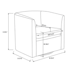 Vernon Upholstered Barrel Swivel Chair Light Brown Velvet - Threshold™ Designed With Studio McGee 11 Vernon Upholstered Barrel Swivel Chair Light Brown Velvet - Threshold™ Designed With Studio McGee -Default Template 1 GUEST 5fe00eaa 81ff 454f b46c 0da142b5764f