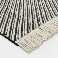 Chevron Woven Area Rug Black/White - Project 62™