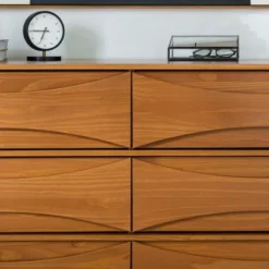 Mid-Century Modern Contoured 6 Drawer Dresser - Saracina Home -Default Template 1 GUEST 61f25de7 0b62 4672 91e0 e130fd8e5839