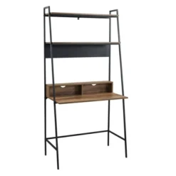 36" Writing Desk With Open Storage Ladder Bookshelf - Saracina Home -Default Template 1 GUEST 62238f92 a3f2 4932 b53f 1b8c4ab359c8