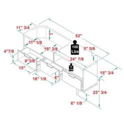 Cara Mid-Century Modern 3 Drawer Corner TV Stand For TVs Up To 58" - Saracina Home -Default Template 1 GUEST 63003f1f 44d7 4165 9d1a 122bd84a0d5d