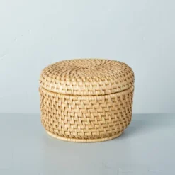 Woven Basket With Lid Natural - Hearth & Hand™ With Magnolia -Default Template 1 GUEST 66a4f642 06e1 4c92 934e 2dcb97d900b7