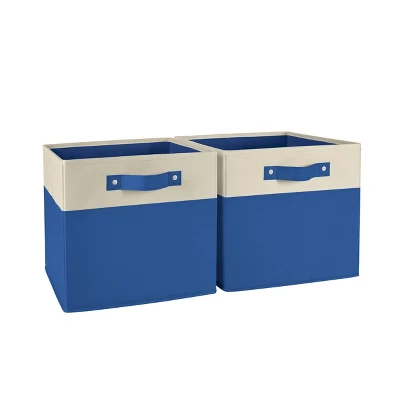 2pc Kids' 10.5" Two-Toned Folding Storage Bin Set - RiverRidge Home 10 2pc Kids' 10.5" Two-Toned Folding Storage Bin Set - RiverRidge Home - Image 10