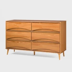 Mid-Century Modern Contoured 6 Drawer Dresser - Saracina Home -Default Template 1 GUEST 6812f9ff 3293 4562 9a04 8866ad65d497