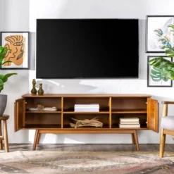 Solid Wood Mid-Century Modern TV Stand For TVs Up To 65" - Saracina Home 25 Solid Wood Mid-Century Modern TV Stand For TVs Up To 65" - Saracina Home -Default Template 1 GUEST 686002c1 8c90 4149 bce4 d40fc12f1038