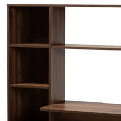 Ezra Wood Storage Computer Desk With Shelves Walnut - Baxton Studio -Default Template 1 GUEST 689cc118 a4cc 443f be99 36c684eb3632