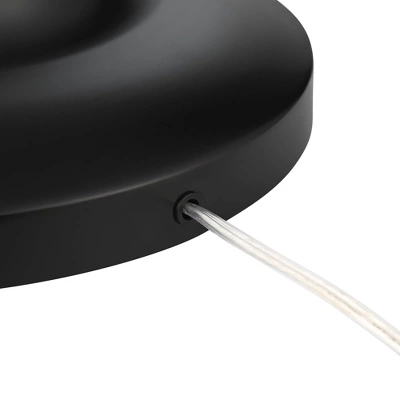 Possini Euro Design Roxie Modern Floor Lamp With Riser 65 1/2" Tall Brass Black Metal Sheer Linen Double Drum Shade For Living Room Bedroom Office 5 Possini Euro Design Roxie Modern Floor Lamp With Riser 65 1/2" Tall Brass Black Metal Sheer Linen Double Drum Shade For Living Room Bedroom Office - Image 5