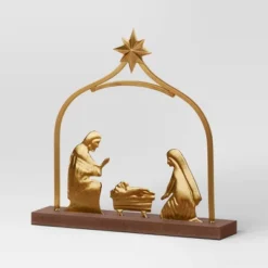 3pc Metal Christmas Nativity Scene Figurine Set - Wondershop™ Gold -Default Template 1 GUEST 6f71a657 af48 4636 9ecb 15d0d7e15980
