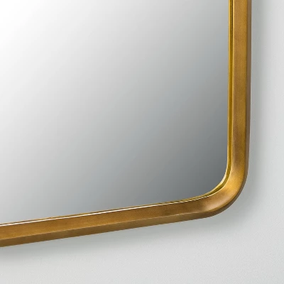 Arched Metal Frame Mirror Brass Finish - Hearth & Hand™ With Magnolia 3 Arched Metal Frame Mirror Brass Finish - Hearth & Hand™ With Magnolia - Image 3