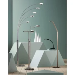 Possini Euro Design Magnum Modern Task Floor Lamp 61" Tall French Bronze Brown Metal LED Adjustable For Living Room Reading Bedroom Office House Home -Default Template 1 GUEST 72d397ae 1a9c 4173 95b1 b0ea60bbae47