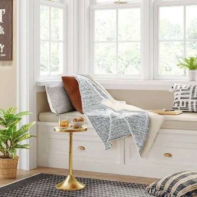 Tipped Snow Leopard Faux Fur Reversible Throw Blanket - Threshold™ 1 Tipped Snow Leopard Faux Fur Reversible Throw Blanket - Threshold™