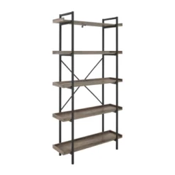 68" 5 Tray Shelf Urban Pipe X Back Bookshelf - Saracina Home -Default Template 1 GUEST 7546ba45 c02f 4ca7 b12d e99f32bb0573