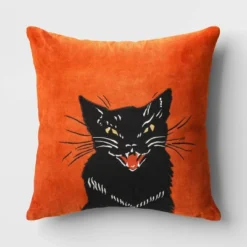 Fierce Cat Applique Cotton Velvet Square Halloween Throw Pillow - Threshold™ 9 Fierce Cat Applique Cotton Velvet Square Halloween Throw Pillow - Threshold™ -Default Template 1 GUEST 75d286a9 5b9e 4de0 9d76 c71c6fcc15aa