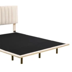 Queen Size Upholstered Floating Velvet Platform Bed With Sensor Light And Headboard-ModernLuxe -Default Template 1 GUEST 75f18426 76a4 4916 a9fe 68af0a540d22