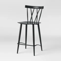 Set Of 2 Becket Metal X Back Counter Height Barstool Black - Threshold™ -Decor Home GUEST 7ab60607 4e5e 4b03 a2af 7cf9061779fb