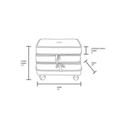 Marin Stackable Pouf With Casters - Opalhouse™ Designed With Jungalow™ -Default Template 1 GUEST 7b9ecb5e 9626 4b0f abc1 fd2c0a06f868