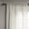 1pc 54"x84" Sheer Leno Weave Curtain Panel Ivory - Threshold™