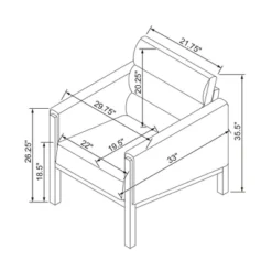 Faux Leather Upholstered Accent Arm Chair - Cognac - Hearth & Hand™ With Magnolia -Default Template 1 GUEST 7e6bfbad 94b5 4f19 9cf6 287fe7dd4aa9