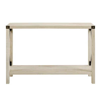 Sophie Rustic Industrial X Frame Entry Table - Saracina Home 2 Sophie Rustic Industrial X Frame Entry Table - Saracina Home - Image 2