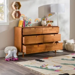 Mid-Century Modern Groove Wood 6 Drawer Dresser - Saracina Home 37 Mid-Century Modern Groove Wood 6 Drawer Dresser - Saracina Home -Default Template 1 GUEST 7faaf4e0 3bb4 4268 99ad 0f6342d872ce