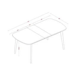 Astrid Mid-Century Drop Leaf Dining Table - Threshold™ -Decor Home GUEST 804508c4 e30b 4c64 8f04 e4df960068df