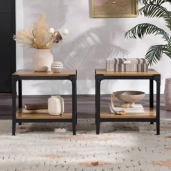 Set Of 2 Benny Urban Industrial Angle Iron Side Tables - Saracina Home 25 Set Of 2 Benny Urban Industrial Angle Iron Side Tables - Saracina Home -Default Template 1 GUEST 805a5e76 b2c9 47bf ac9c 7696f3043384