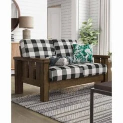 Jovie Gingham Rustic Loveseat - HOMES: Inside + Out -Default Template 1 GUEST 811faadd dc28 48fc 8c06 09255a27cd4d