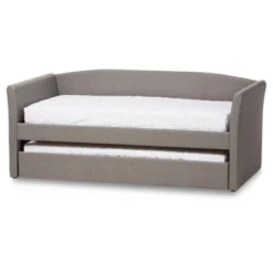 Twin Camino Modern And Contemporary Faux Leather Upholstered Daybed With Guest Trundle Bed - Baxton Studio -Default Template 1 GUEST 81371f9a 7abc 4186 bdc5 10b187ea8a84