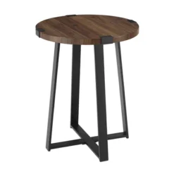 Wrightson Urban Industrial Faux Wrap Leg Round Side Table - Saracina Home -Default Template 1 GUEST 85175990 d6ce 4a98 b921 b0ae1f64a193