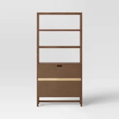 70.5" Warwick Storage Bookcase Brown - Threshold™ 5 70.5" Warwick Storage Bookcase Brown - Threshold™ -Decor Home GUEST 85980270 0fc8 4a5b ba6e e66fa9ae95c9