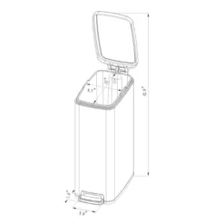 45L Slim Step Trash Can - Brightroom™ -Default Template 1 GUEST 869a5ad1 0687 49c5 986b a36d11f424d8