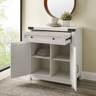 Clarabelle Rustic Farmhouse Barn Door Accent Cabinet - Saracina Home 1 Clarabelle Rustic Farmhouse Barn Door Accent Cabinet - Saracina Home