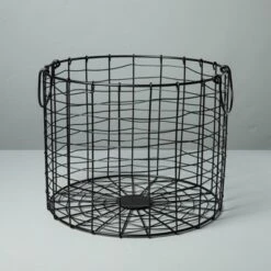 Round Wire Storage Basket With Handles Black - Hearth & Hand™ With Magnolia -Default Template 1 GUEST 89271918 20ca 45a0 9c44 39bb0a31b0f0