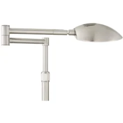 Possini Euro Design Eliptik Modern Desk Table Lamp 24 1/2" High Satin Nickel LED Swing Arm Adjustable Height For Bedroom Living Room Nightstand Office -Default Template 1 GUEST 8a7413ef 0643 4ac1 9f68 9f61cfe1a0ac