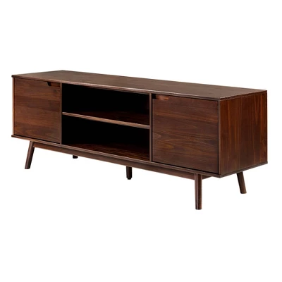 Solid Wood Mid-Century Modern TV Stand For TVs Up To 80" - Saracina Home 18 Solid Wood Mid-Century Modern TV Stand For TVs Up To 80" - Saracina Home - Image 18
