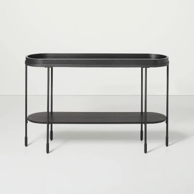 Wood & Metal Console Table - Black - Hearth & Hand™ With Magnolia 2 Wood & Metal Console Table - Black - Hearth & Hand™ With Magnolia - Image 2