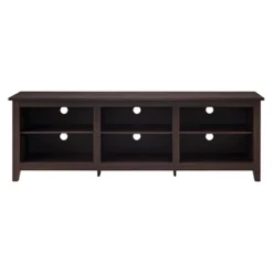 Transitional 6 Cubby Wood Open Storage Wood TV Stand For TVs Up To 80"- Saracina Home -Default Template 1 GUEST 92fe5691 6d10 45aa a903 60b396346c9f