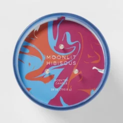 28oz Glass Moonlit Hibiscus Candle Light Blue - Opalhouse™ -Default Template 1 GUEST 9562dc6d 4e42 481c 91d9 1f68f9f8ac72