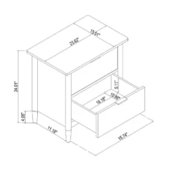 2-Drawer Wood Nightstand - Hearth & Hand™ With Magnolia -Default Template 1 GUEST 971ccb20 a9d4 45f7 ad1f 49bb4a97cfa2