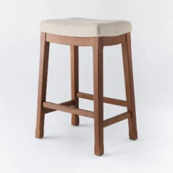 Candor Wood And Upholstered Saddle Counter Height Barstool - Threshold™ -Default Template 1 GUEST 9752c844 5eab 4428 9bc4 84b07e39c310