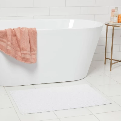 20"x32" Snow Leopard Bath Mat White - Threshold™ 1 20"x32" Snow Leopard Bath Mat White - Threshold™